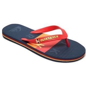 Quiksilver Heren Molokai Word Block Jeugd Strand & Zwemschoenen, Multi kleuren Zwart Rood Blauw Xkrb, 19 EU