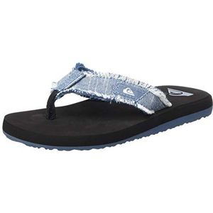 Quiksilver Monkey Abyss Youth Badslippers voor jongens, Blauw Zwart Xbbk, 31 EU