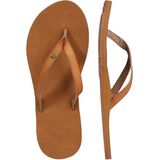 Cognac - Synthetische Teenslippers - Laag - EVA Zool - Rubber Loopzool