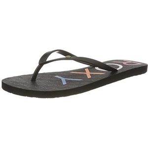 Roxy Sandy sandalen voor dames, zwart multi, 40 EU, Zwart Multi, 40 EU