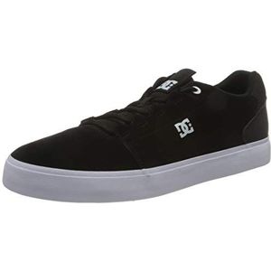 DC Shoes Heren Hyde-Leather Shoes Sneakers, Black Black White, 41 EU