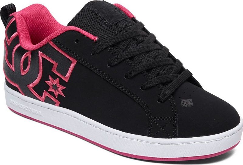 DC Shoes - Court Graffik - Sneakers - Black/Pink Stencil