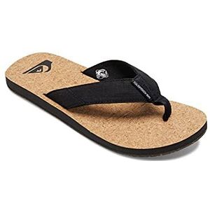 Quiksilver Molokai Abyss Natural Flip-Flop voor heren, Black brown brown, 39 EU