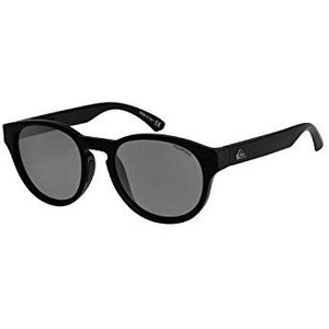 Quiksilver Eliminator gepolariseerde zonnebril voor mannen EQYEY03151., glanzend zwart/gepolariseerd grijs, One Size