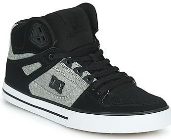 DC Shoes - Sneakers Pure High-Top - Zwart - Leer