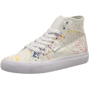 DC Shoes Handmatige sneakers voor dames, Witte Splatter, 40 EU