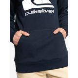 Quiksilver - Big Logo Hoodie - Navy Blazer - Katoen en Polyester - Regular Fit