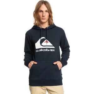 Quiksilver - Big Logo Hoodie - Navy Blazer - Katoen en Polyester - Regular Fit