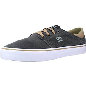 DC Shoes - Trase - Sneakers - Donkergrijs/White - Vetersluiting - Leer
