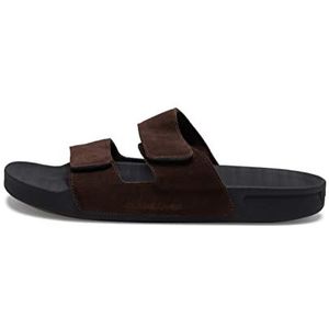 Quiksilver Rivi Leather Sandalen voor heren, bruin/zwart/bruin, 39 EU