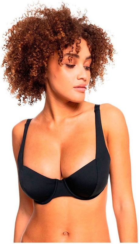 Beach Classics - Beugelbikinitop - Zwart - Gerecycled Stretchstof