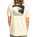 Quiksilver - Smiley Wave - T-shirt - Geel - Korte Mouwen - 100% Biologisch Katoen