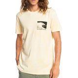 Quiksilver - Smiley Wave - T-shirt - Geel - Korte Mouwen - 100% Biologisch Katoen