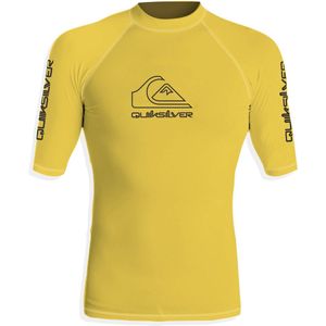 Quiksilver - UV-Zwemshirt met korte mouwen voor mannen - On tour - Citroen - maat S