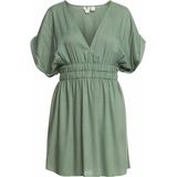 Roxy - Funny Memory - Jurk - Groen - Oversized Fit - V-hals