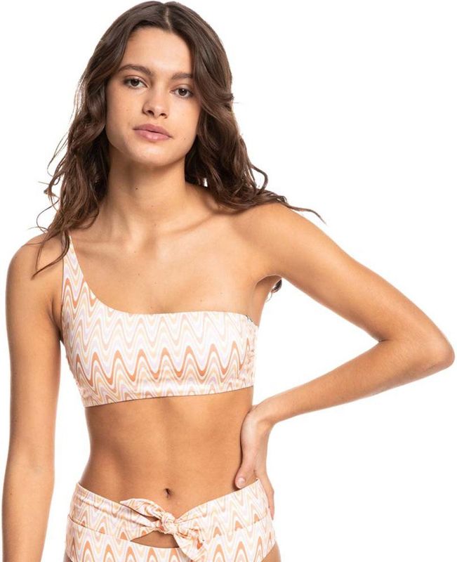 Quiksilver - Classic One Shoulder Aop - Bikinitop - Wit