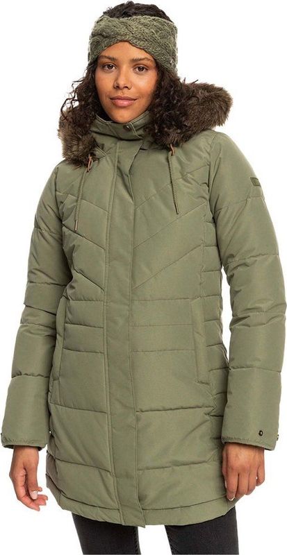 Roxy - Ellie - Tussenjas - Groen - Waterdicht, 100% Polyester, ROXY WarmFlight® Isolatie