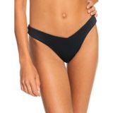 ROXY - Bikinibroekje - Zwart - Gerecycled Ribgebreid Stof