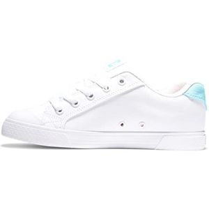 DC Shoes Dames Chelsea-hoes for Women Sneaker, White/Blue Radiance, 36,5 EU