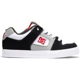 DC Shoes - Pure-Leather Sneakers - Wit Zwart Rood - Suède en Leer