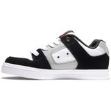 DC Shoes - Pure-Leather Sneakers - Wit Zwart Rood - Suède en Leer