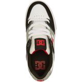 DC Shoes - Pure-Leather Sneakers - Wit Zwart Rood - Suède en Leer