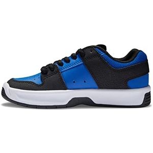 DC Shoes Lynx Zero-Leather Shoes for Kids Sneakers voor jongens, Black Royal, 27.5 EU