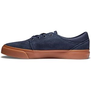 DC Shoes Trase-Suede Shoes for Men Sneakers voor heren, navy/gum, 37,5 EU