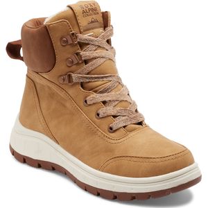 Roxy - KARMEL - Hoge Veterschoenen - Cognac - Gevoerd - Rubber Zool