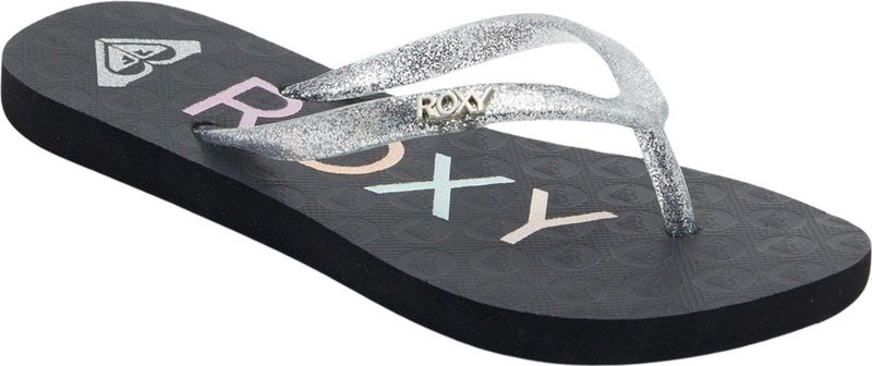 Roxy Viva Sparkle Sandalen voor meisjes, Black Met Silver., 28 EU