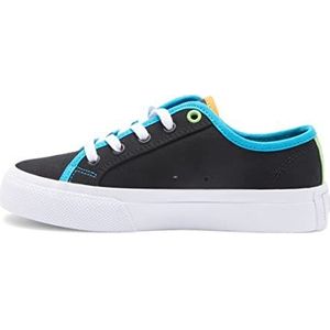 DC Shoes Handleiding - Schoenen voor Kinderen, Zwart Wit Blauw, 11 UK Child