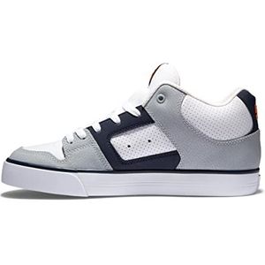DC Shoes Pure Mid Sneakers voor heren, wit/grijs/oranje, 39 EU, Wit Grijs Oranje, 39 EU