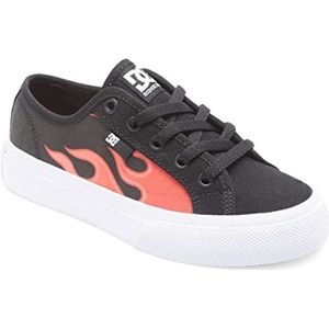 DC Shoes Handmatige sneaker voor jongens, Zwart Grijs Wit, 36 EU