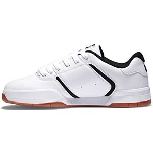 DC Shoes Central sneakers voor heren, wit/zwart/gum, 47 EU, White Black Gum, 47 EU