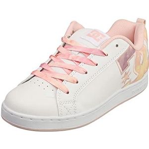DC Shoes Court Graffik dames Sneaker, Peach Parfait, 36 EU