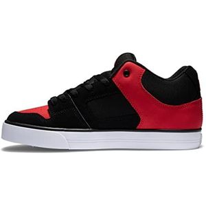 DC Shoes Pure Mid Sneakers voor heren, zwart/rood, 39 EU, zwart-rood, 39 EU