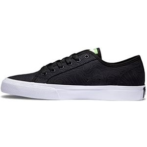 DC Shoes Handmatige sneakers voor heren, Zwart/Lime Groen