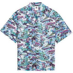 Element - Thalweg - Overhemd - Rivers Blue - Korte Mouwen