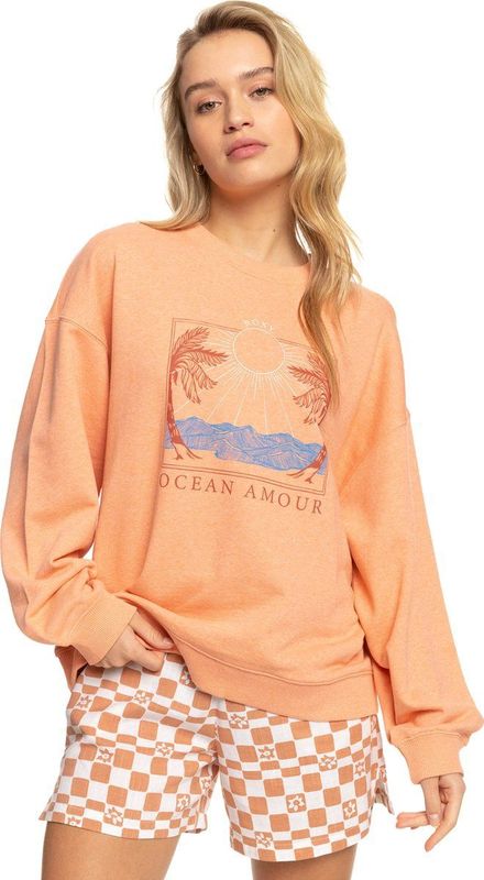 Roxy - Take Your Place - Sweatshirt - Oversized - Gemêleerde Badstof