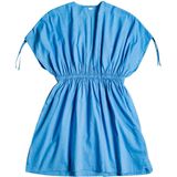 Roxy - Local Friends - Mini-jurk - Blauw - Katoen-Viscose, Verstelbare Bandjes, V-hals