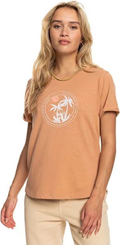 Roxy - Ocean After - T-shirt - Oranje - Korte Mouwen - Dames