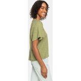 Roxy - Time On My Side - T-shirt - Met Korte Mouwen - Oversized Pasvorm