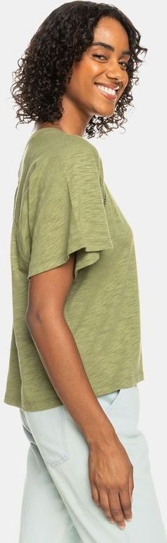 Roxy - Time On My Side - T-shirt - Met Korte Mouwen - Oversized Pasvorm