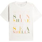 Roxy - Crystal Vision B - T-shirt - Beige - Korte Mouwen - Oversized Pasvorm