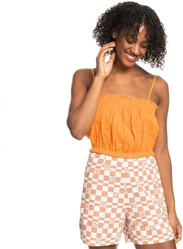 Bikini Vibes - Croptop - Gekreukte Katoenmix - Verstelbare Bandjes