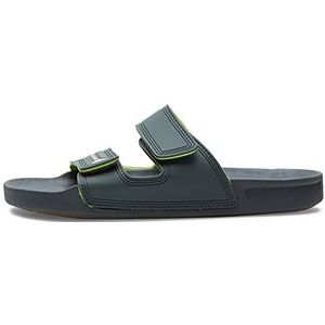Quiksilver Rivi Double sandalen voor heren, Grijs zwart groen, 43 EU