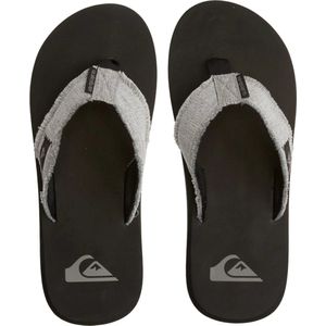 Quiksilver - Monkey Abyss - Teenslippers - Zwart - Gewassen Katoenen Canvas