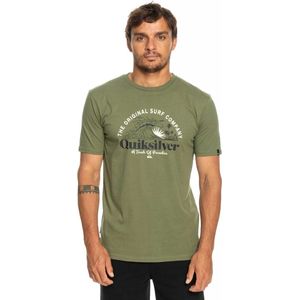 Quiksilver - Sunset Wave - T-shirt - Groen - Katoen