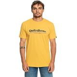 Quiksilver Between The Lines T-shirt Met Korte Mouwen Geel S Man