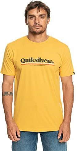 Quiksilver Between The Lines T-shirt Met Korte Mouwen Geel S Man